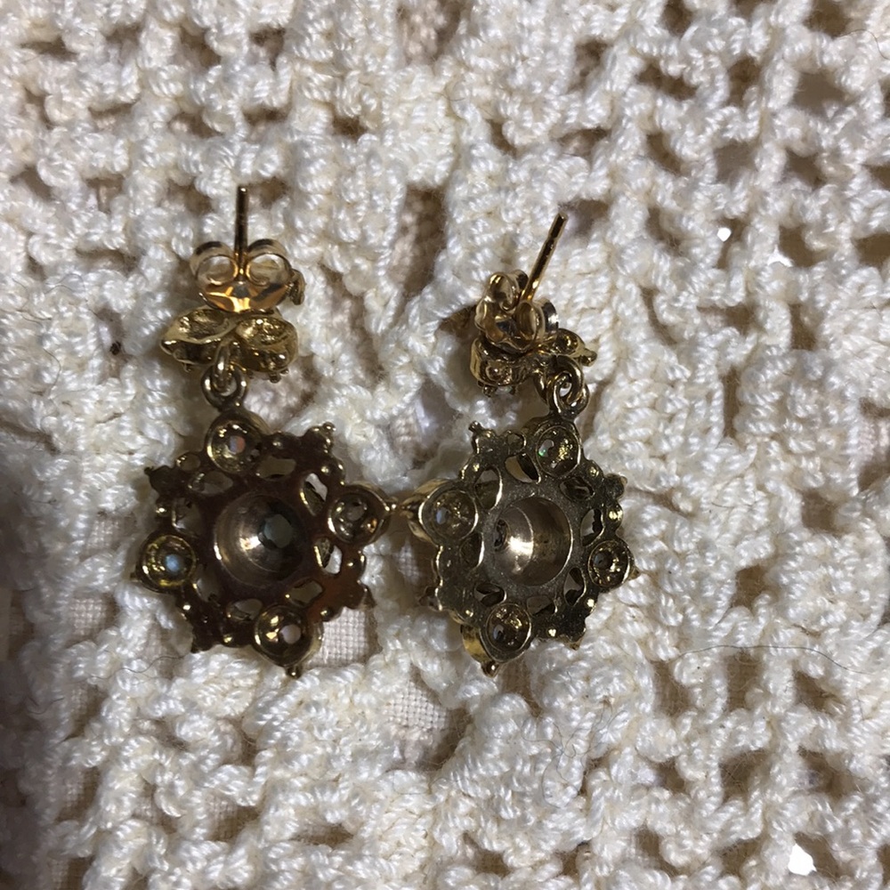 14 kt gold opal earrings - Picture 6 of 6